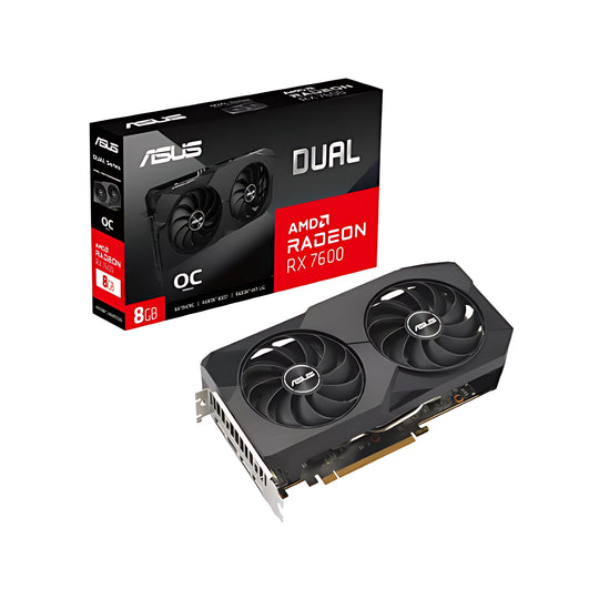 ASUS Dual Radeon RX 7600 OC Edition 8GB GDDR6 Graphics Card
