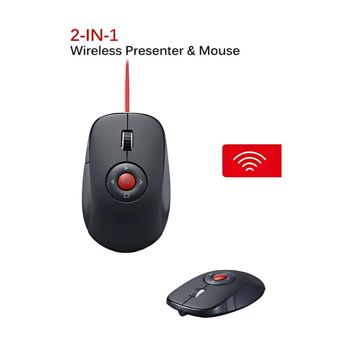 J.Burrows Elite MS500 2-in-1 Wireless Presenter Mouse