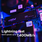 Crucial T500 500GB PCIe Gen4 NVMe M.2 SSD