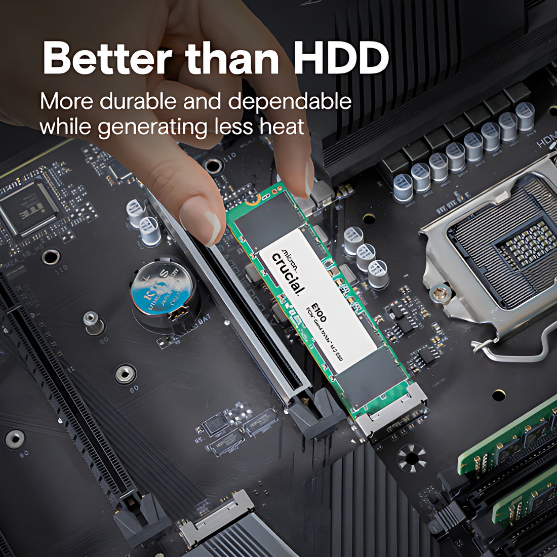 Crucial E100 1TB PCIe Gen4 NVMe M.2 SSD