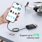 UGREEN USB-C 4-in-1 Card Reader – SD/Micro SD/TF/MS/CF, Compatible with iPhone 16/15 Pro Max, MacBook Air, iPad, Galaxy S24